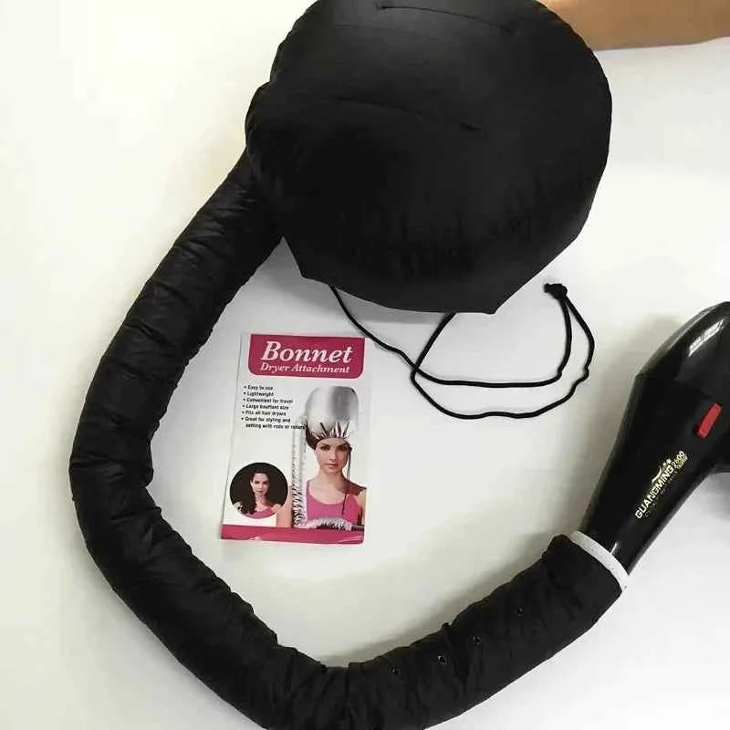 Bonnet Hooded Hair Dryer Attachment Extra Large Adjustable Deep Conditioning Cap Drying Heat Cap with Elastic Strap Fast Drying