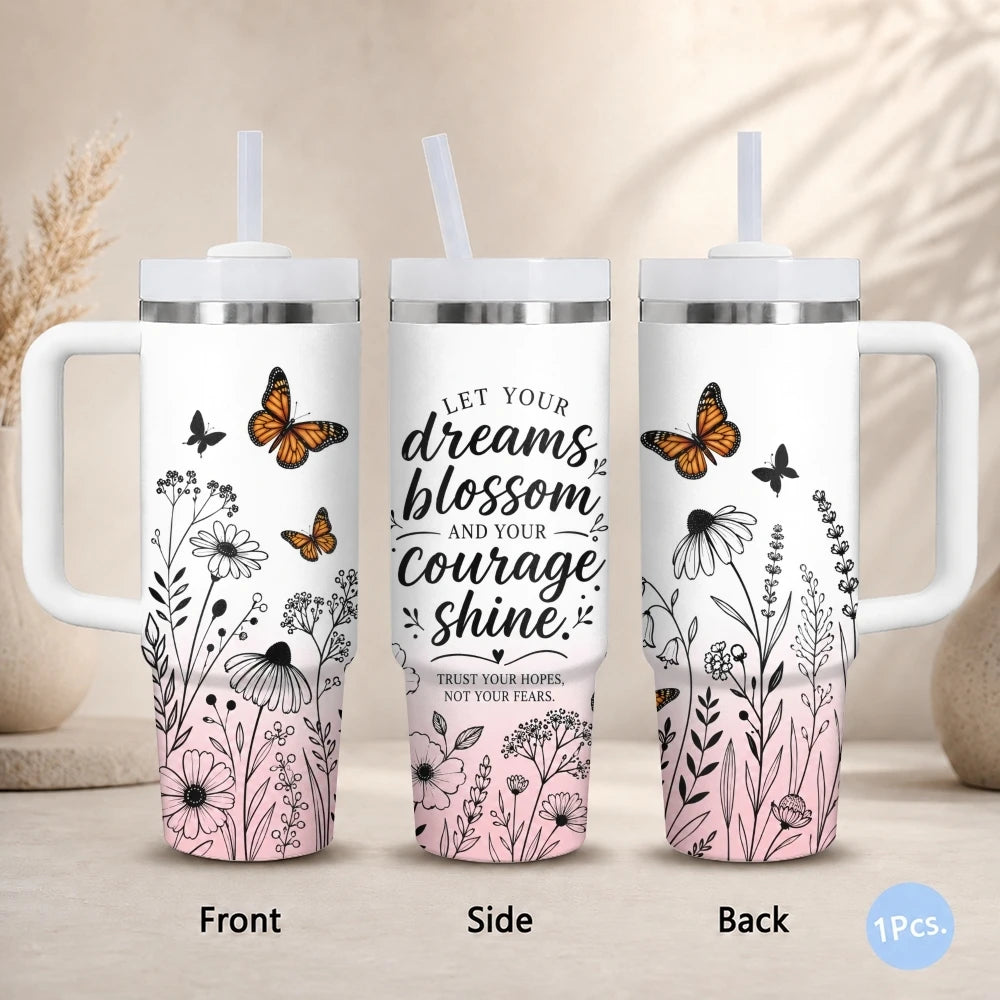 40oz Bible Verse Tumbler – Christian Faith Insulated Stainless Steel Cup