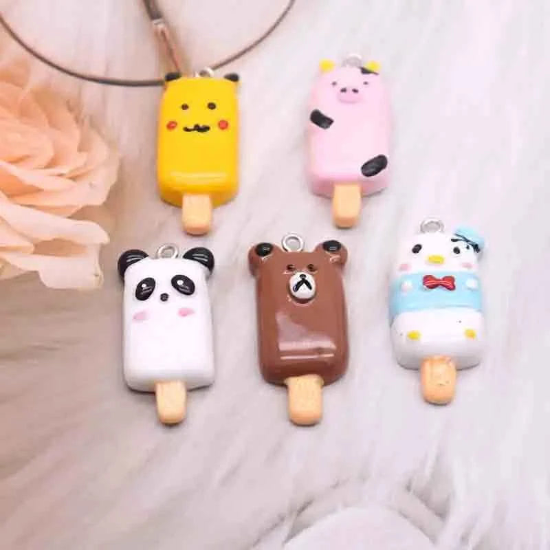Earring For Women Resin Handmade Cute Animals Ice Cream Drinks Candy Fruits Pissa Drop Earrings Funny Gift
