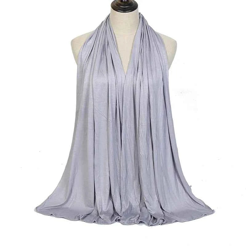 Premium Modal Cotton Jersey Hijab Scarf Muslim Long Shawl Women Plain Soft Turban Tie Head Wraps Africa Female Headband 170x60cm