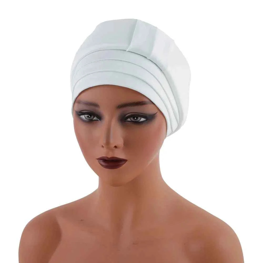 African Female Head Wrap – Raw Silk Turban Cap for Women’s Nigerian & Muslim Headwear