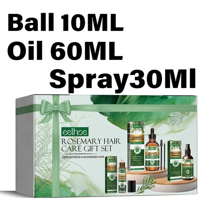 Rosemary Essential Oil Kit Mint Split Ends Dry Spray Nourishing Treatment Hair Mask Strengthening Moisturizing Shampoo Women Men - NamafadStore