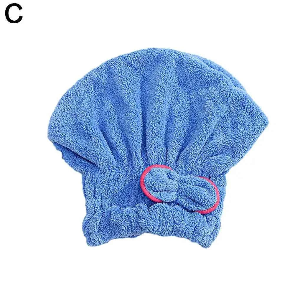 Microfiber Hair Turban with Bow Knot Super Absorbent Quick Dry Hair Wrap for Long Hair Women Shower Bath Cap Fashion Hair Towel