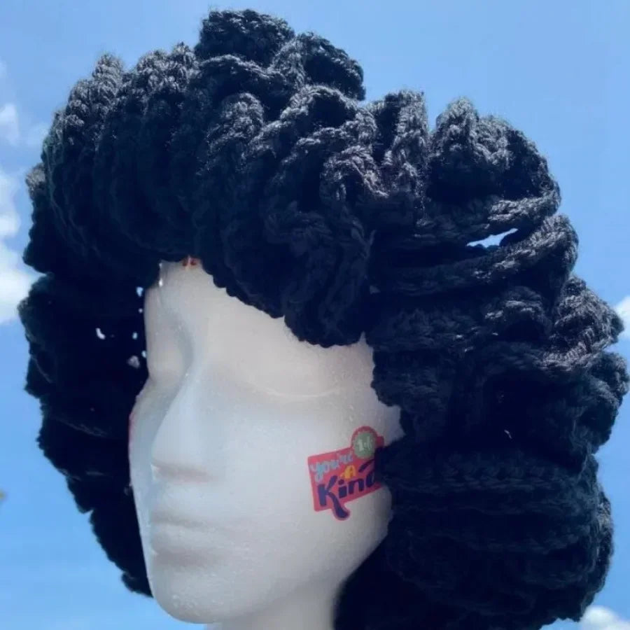 Handmade Knitting Woolen Hat Multi-color Lace Lotus Leaf Edge  Breathable Knitted Hat Street Style Hip-hop Hat - NamafadStore