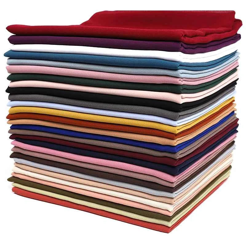 Women Muslim Chiffon Hijab Shawls Scarf Modal Cotton Jersey Hijabs Plain Soft For Woman Muslim Voile Head Wraps 70*180cm Islamic