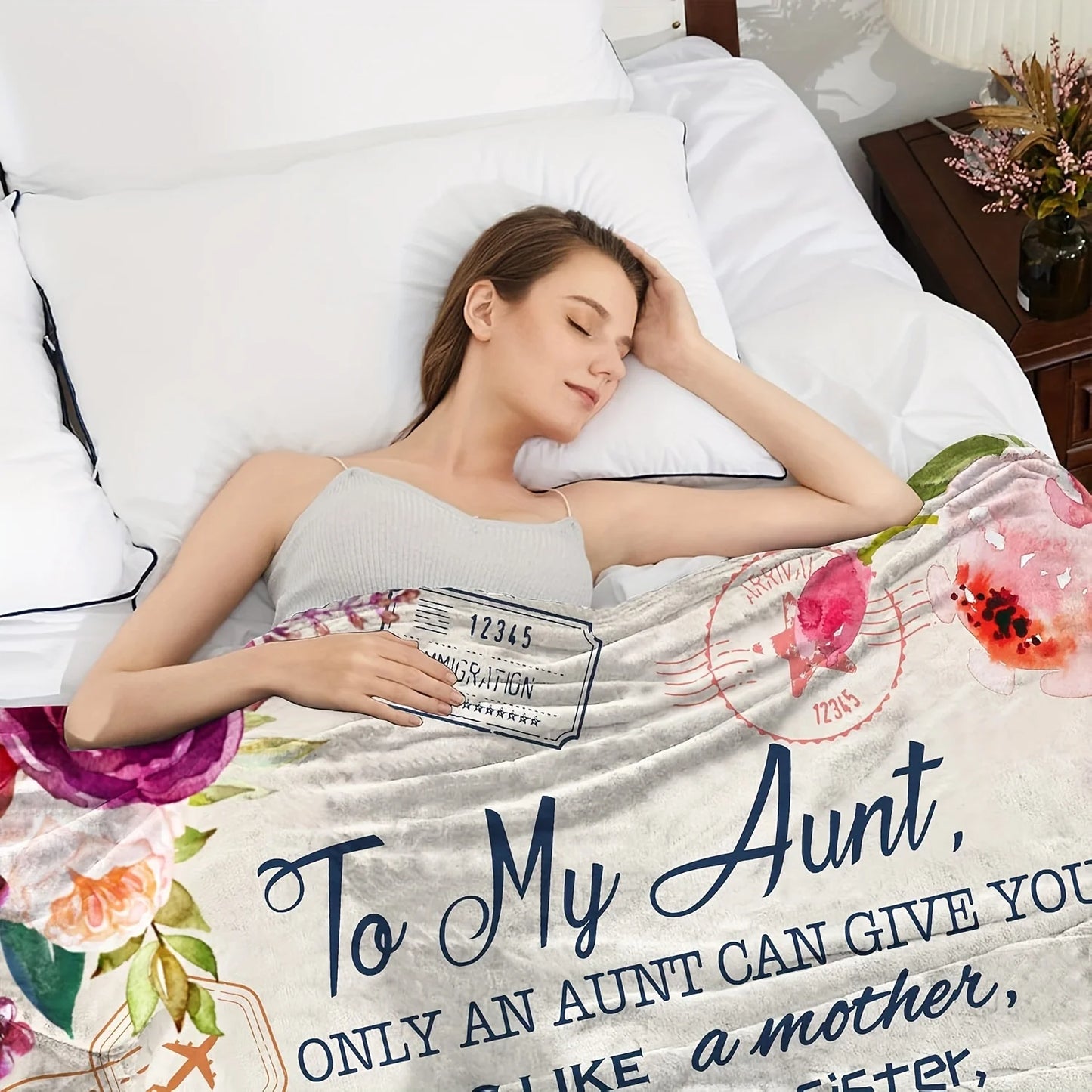 Best Aunt Throw Blanket – Heartfelt Gift from Niece to Aunt