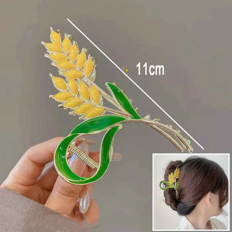 New Sweet Flower Durian Hair Claw Clip Ponytail Grab Hair Clips Shark Clip Woman Hairpins For Girl Hair Accessories Headdress