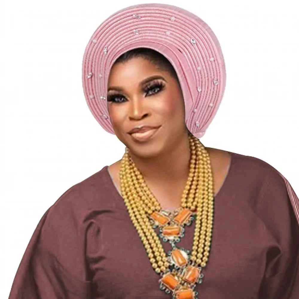 Fashion African Muslim Turban Cap Women's Autogele Headtie Lady Head Wraps Nigeria Wedding Headgear Turbante Mujer 2025