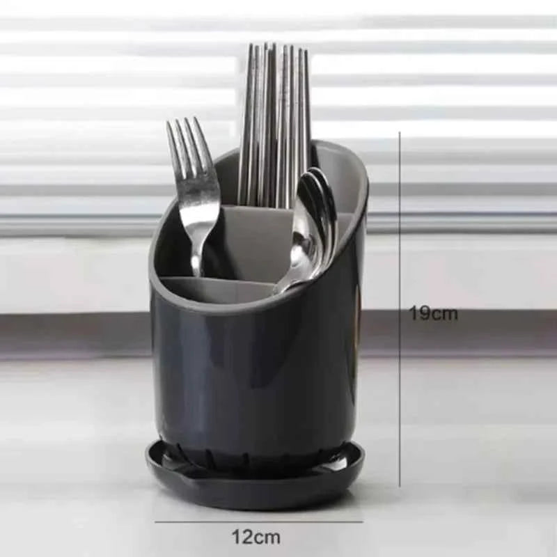 1pc Cutlery Storage Holder Plastic Drainer Drain Containers Drying Rack Tableware Table Knife Spoon Fork Container Kitchen Tool