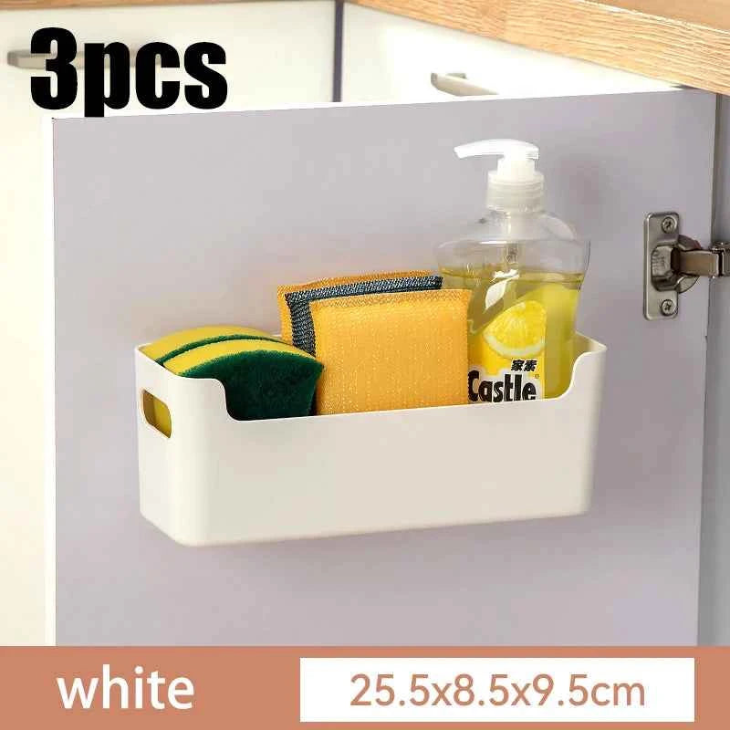 Cabinet door storage box, seasoning rack, perforated wall storage box, home underwear and socks storage rack, tableware drying