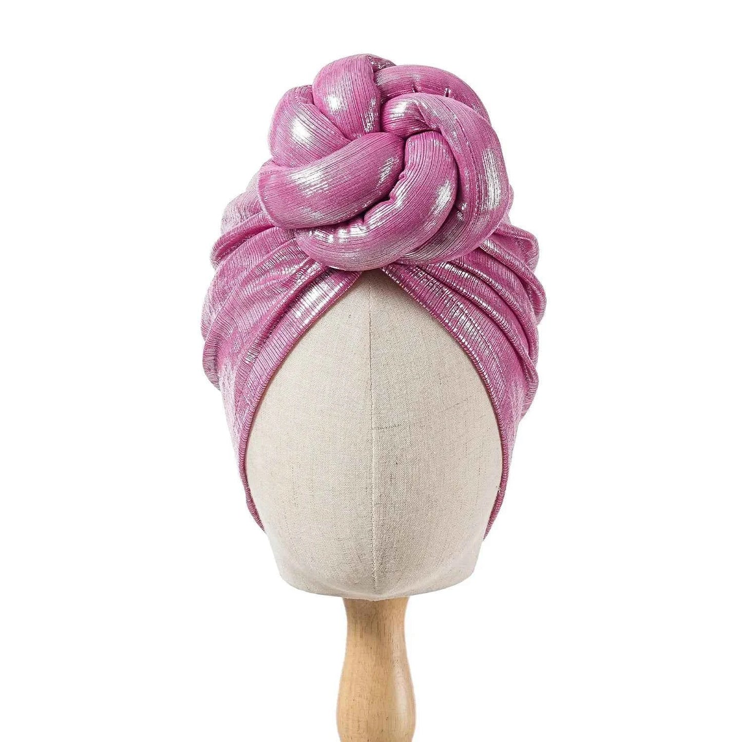 Bonnet For Women Cap Turban Folded Bud Exquisite Headscarf Casual Comfortable Fashion Versatile Warm Cross Hat Edge Wrinkle Lace