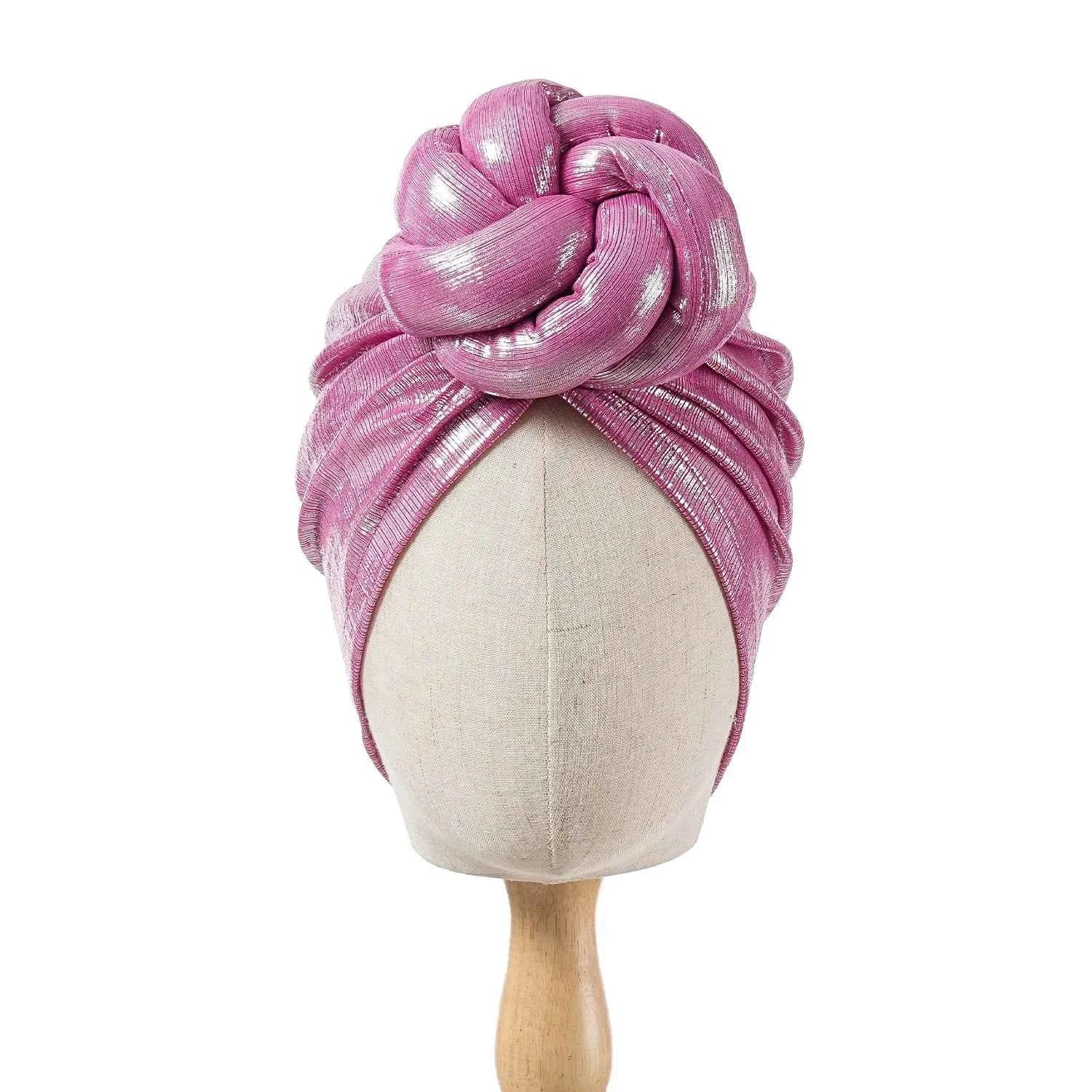 Bonnet For Women Cap Turban Folded Bud Exquisite Headscarf Casual Comfortable Fashion Versatile Warm Cross Hat Edge Wrinkle Lace