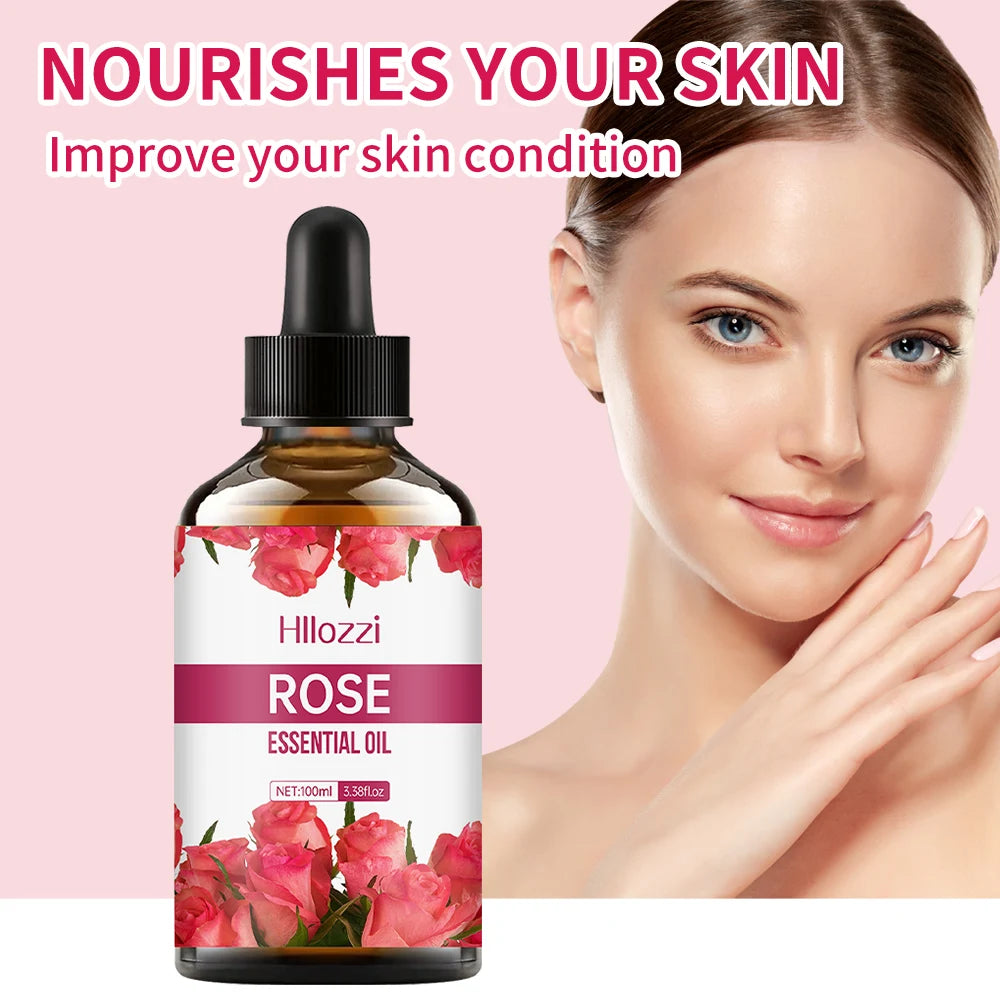 Rose essential oil face and body skin care essential oil moisturizing massage essential oil - NamafadStore