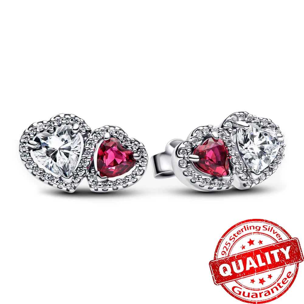 romantic 925 Sterling Silver Strawberry Rose Cherry Apple Wine Glass Red Earrings Colorful And Exquisite Niche Gifts