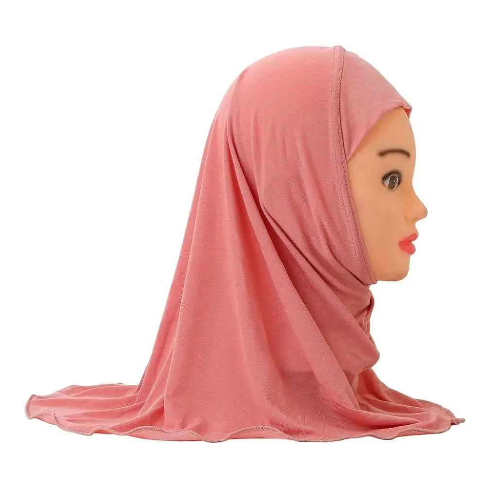 50cm Children’s Hijabs – Soft & Stretchy Muslim Girls’ Headscarf for Ages 2–7