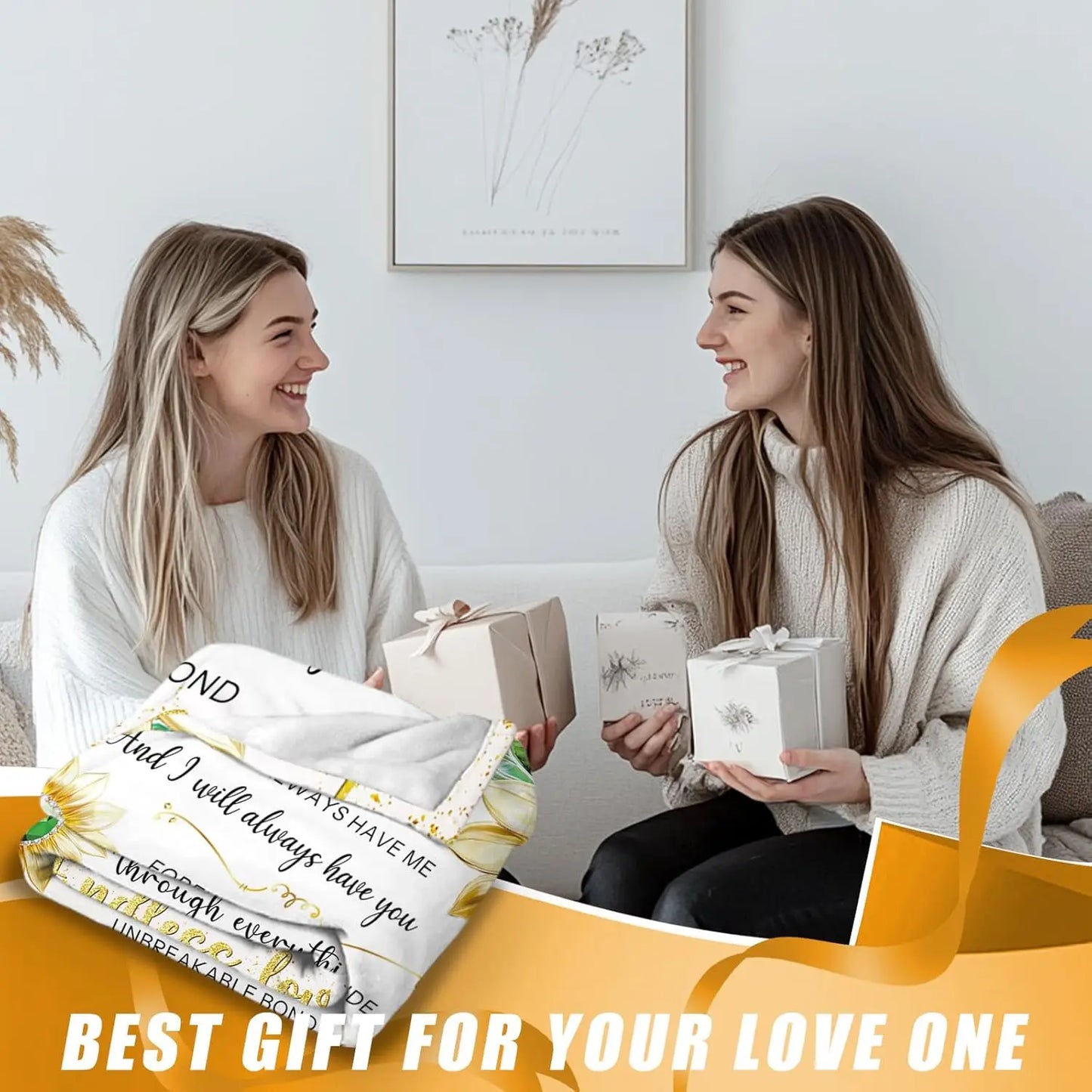 Sunflower Sister Gift Blanket – Birthday, Graduation & Mother’s Day