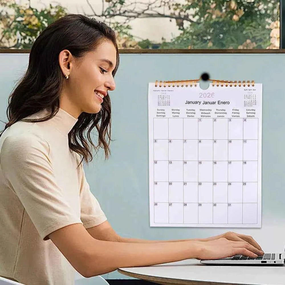 2025 Calendar 2025-2026 Calendar Planner Multilingual Coil Planner Agenda Organizer Scheduling For Home Office School Classroom