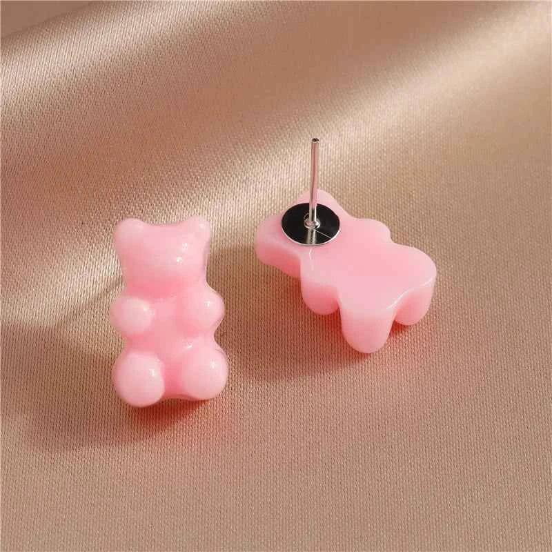 Cartoon Candy Colors Animal Duck Drop Earrings for Women Cute Design Female Ear Hooks Dangle Earrings Girl Party Jewelry Gift
