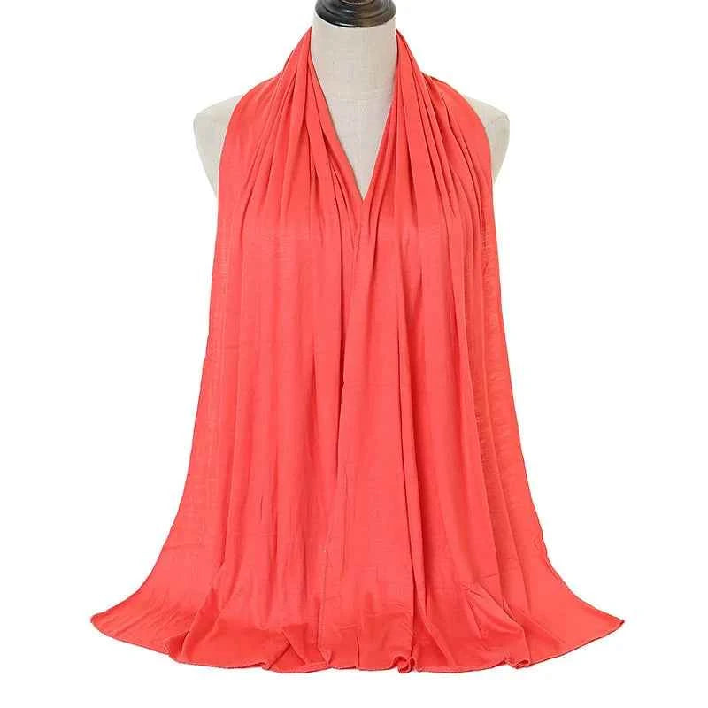 Premium Modal Cotton Jersey Hijab Scarf Muslim Long Shawl Women Plain Soft Turban Tie Head Wraps Africa Female Headband 170x60cm