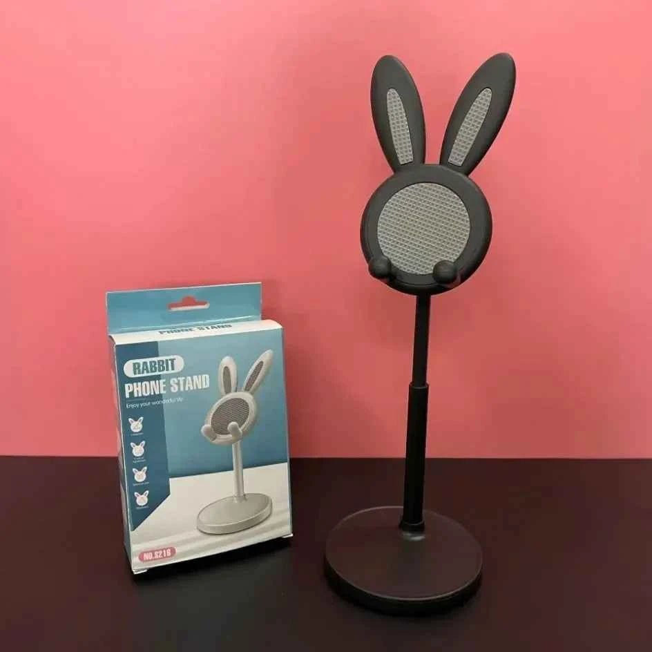 Cute Cartoon Bunny Mobile Phone Stand Desktop Adjustable Holder Can Lift and Adjust Cellphone Bracket For iPhone Samsung Xiaomi