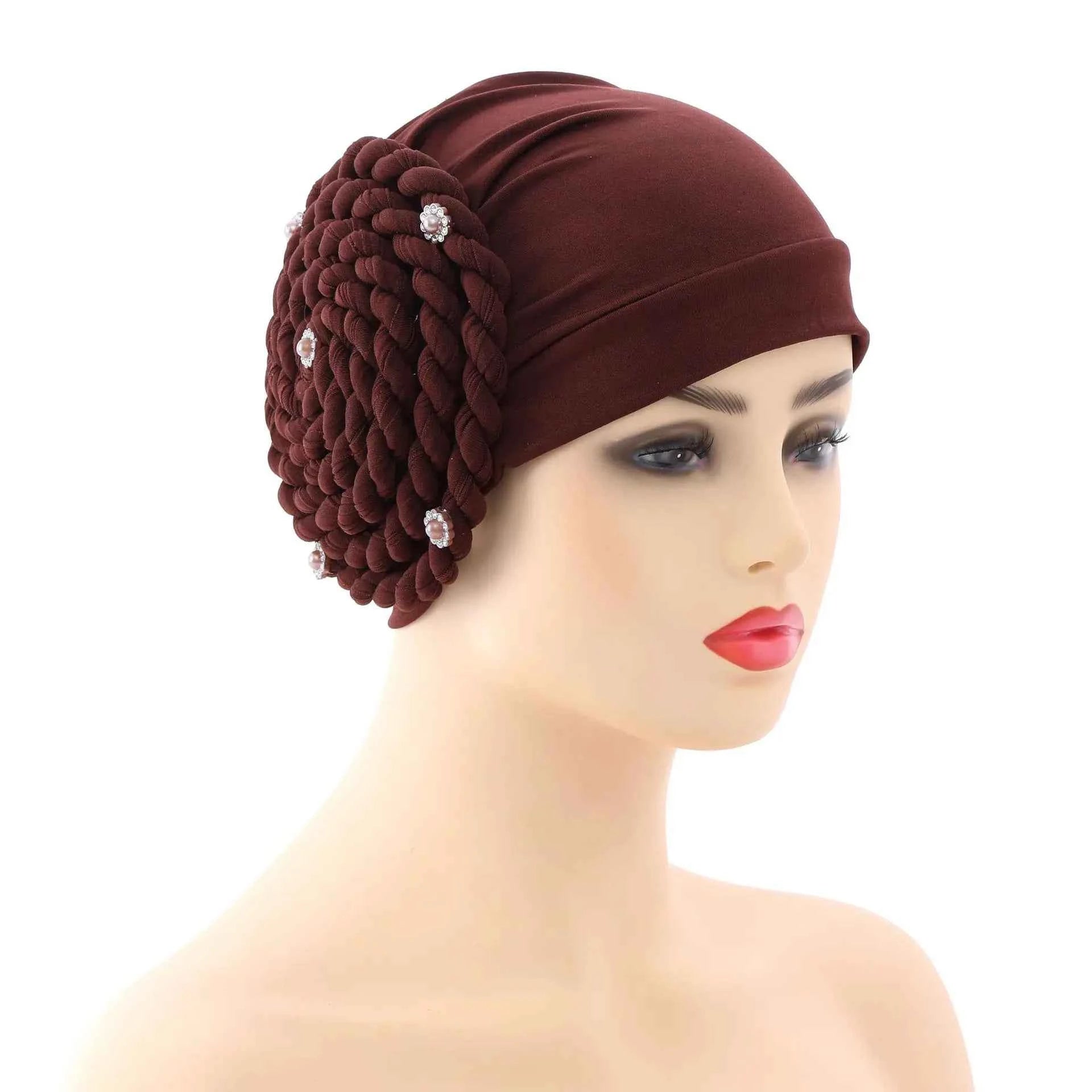 Trendy Braids Turban Bonnet – Ready-to-Wear Hijab & Muslim Headscarf
