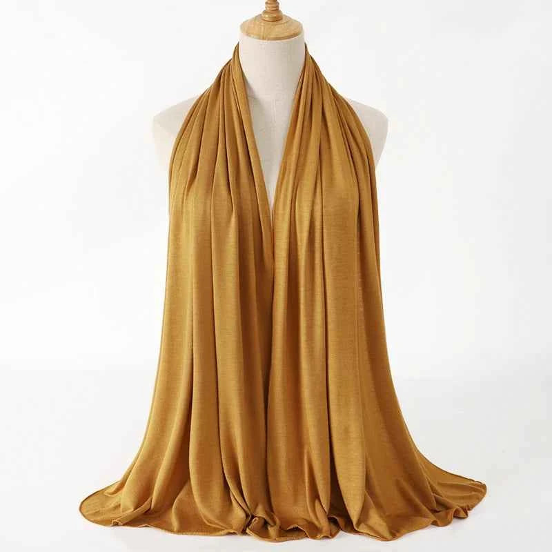 Modal Cotton Jersey Hijab Scarf Long Muslim Shawl Plain Soft Turban Tie Head Wraps For Women Africa Headband 170x60cm