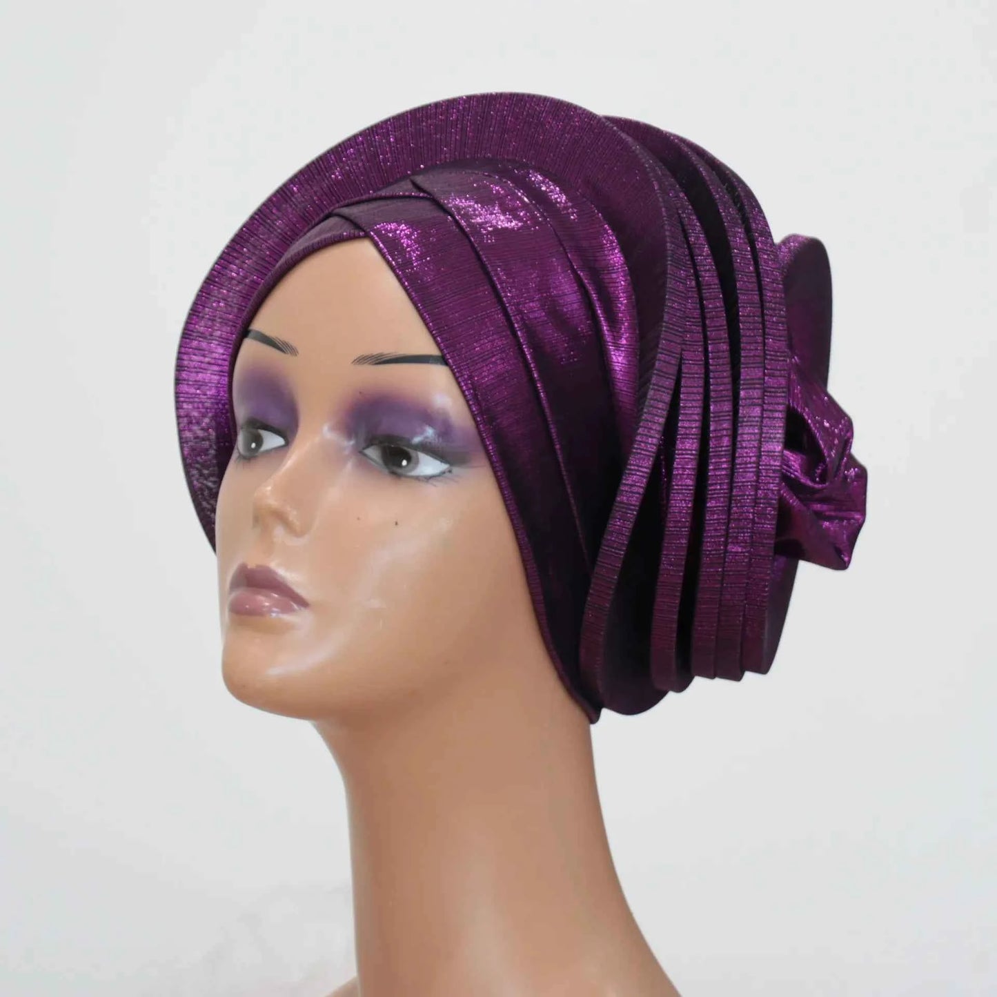Women’s Bonnet Turban Cap – Folded Bud Headscarf, Casual & Versatile Cross Hat
