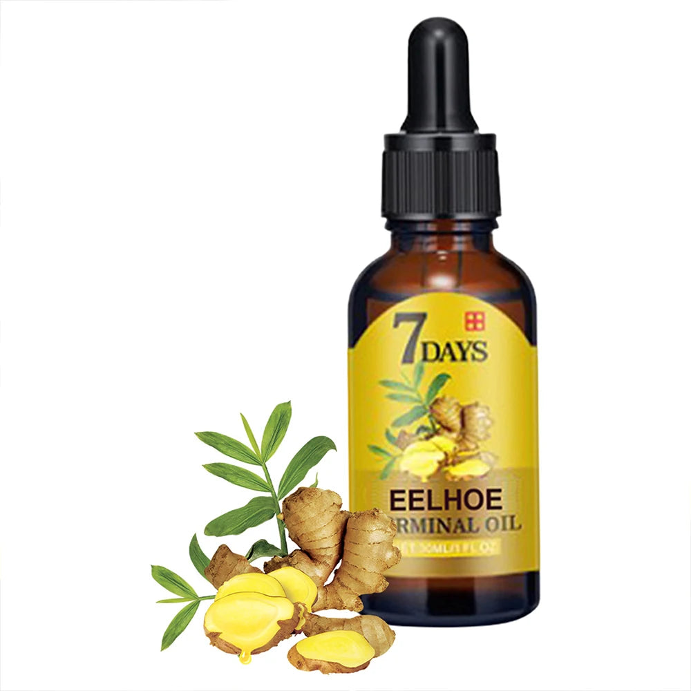 Hair Growth Serum Fast Growing Hair Essential Oil Beauty Hair Care 10/20/40ml Dense Regrowth Ginger Hair Promoting Regeneration - NamafadStore