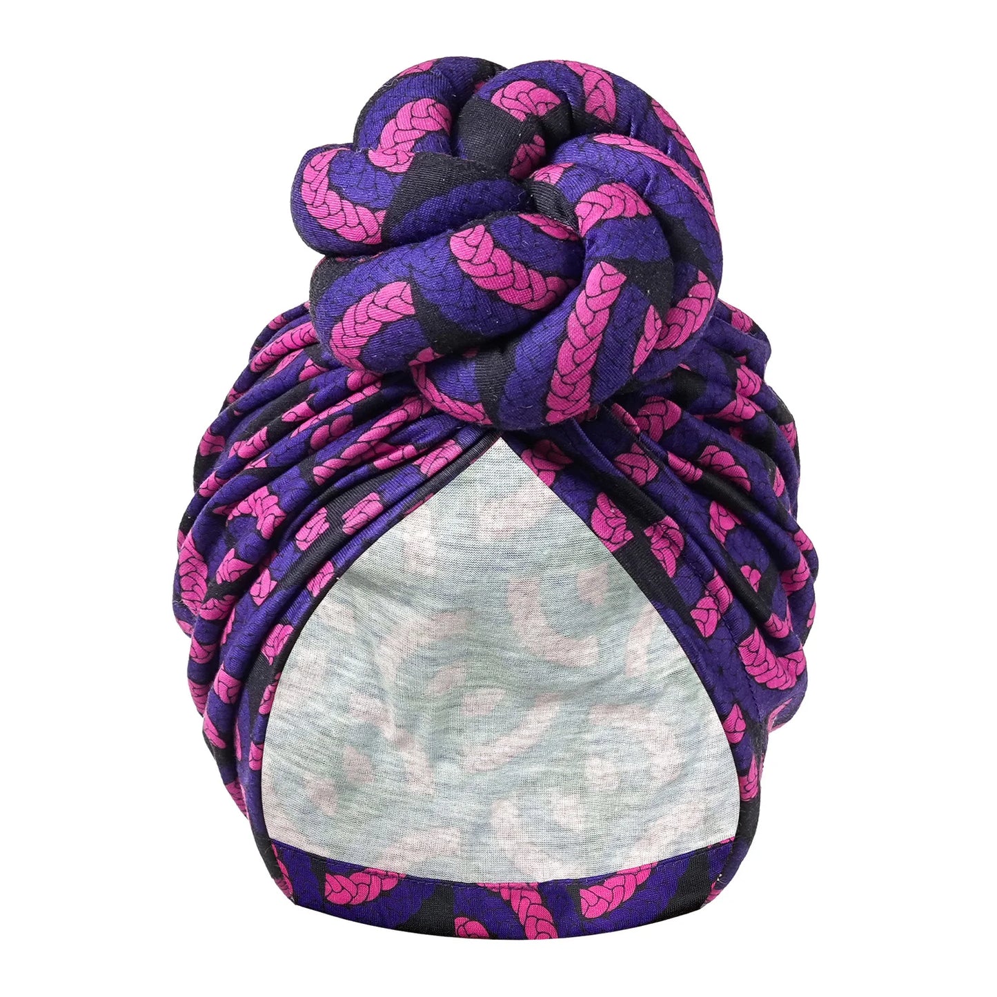 Pre-made Knot Turban, African Print Head Bonnet For Women's, Party Headwear - NamafadStore