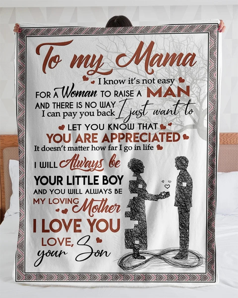 Personalized To My Son Blanket – I’ll Always Be With You, Love From Mom