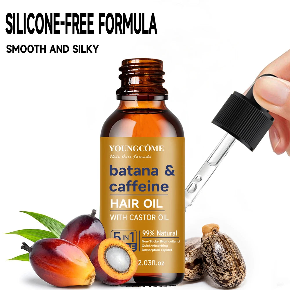 Batana & caffeine Oil For Healthy Hair Treatment Oil Enhances HairDamaged Hair Treatment Oil Anti-Hair Loss Care  Conditioner - NamafadStore