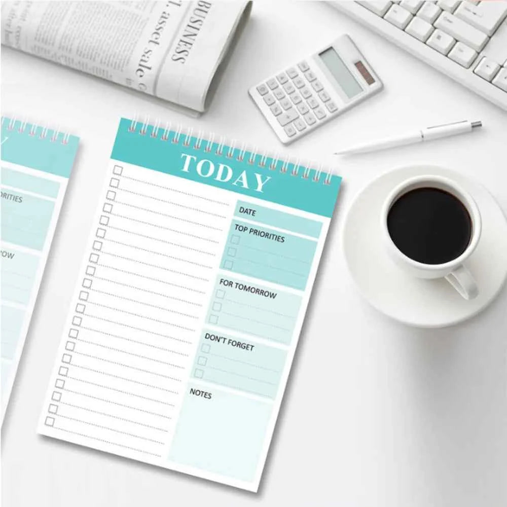 Wide To Do Planner Weekly Planning Notepad Schedules Stationery Weekly Meal Planner Pad Undated A5 Notebook Planner