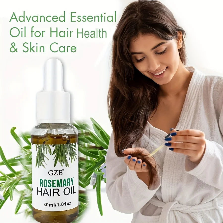 GZE Rosemary Oil For Hair Strengthens Rosemary Scalp Care | All Type & Texture | Straight, Waves & Chemically - NamafadStore