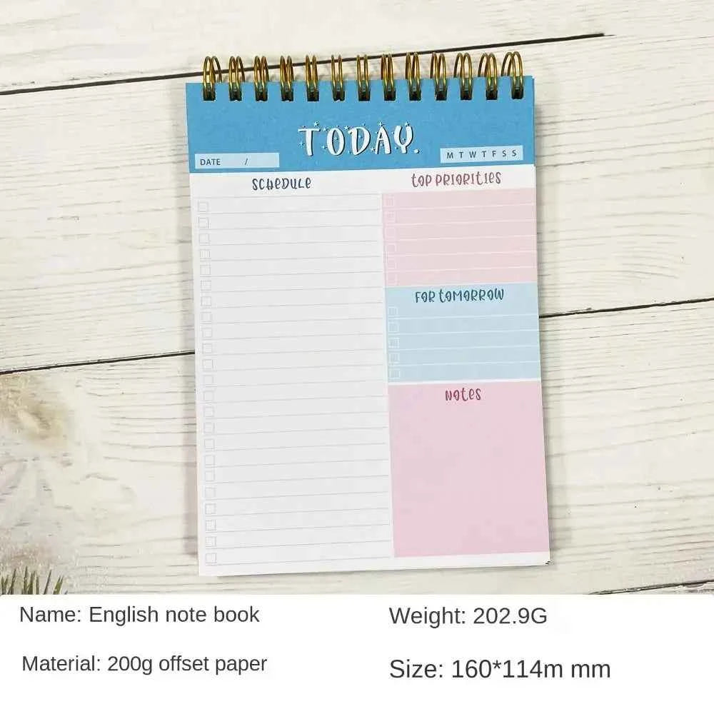 Wide To Do Planner Weekly Planning Notepad Schedules Stationery Weekly Meal Planner Pad Undated A5 Notebook Planner