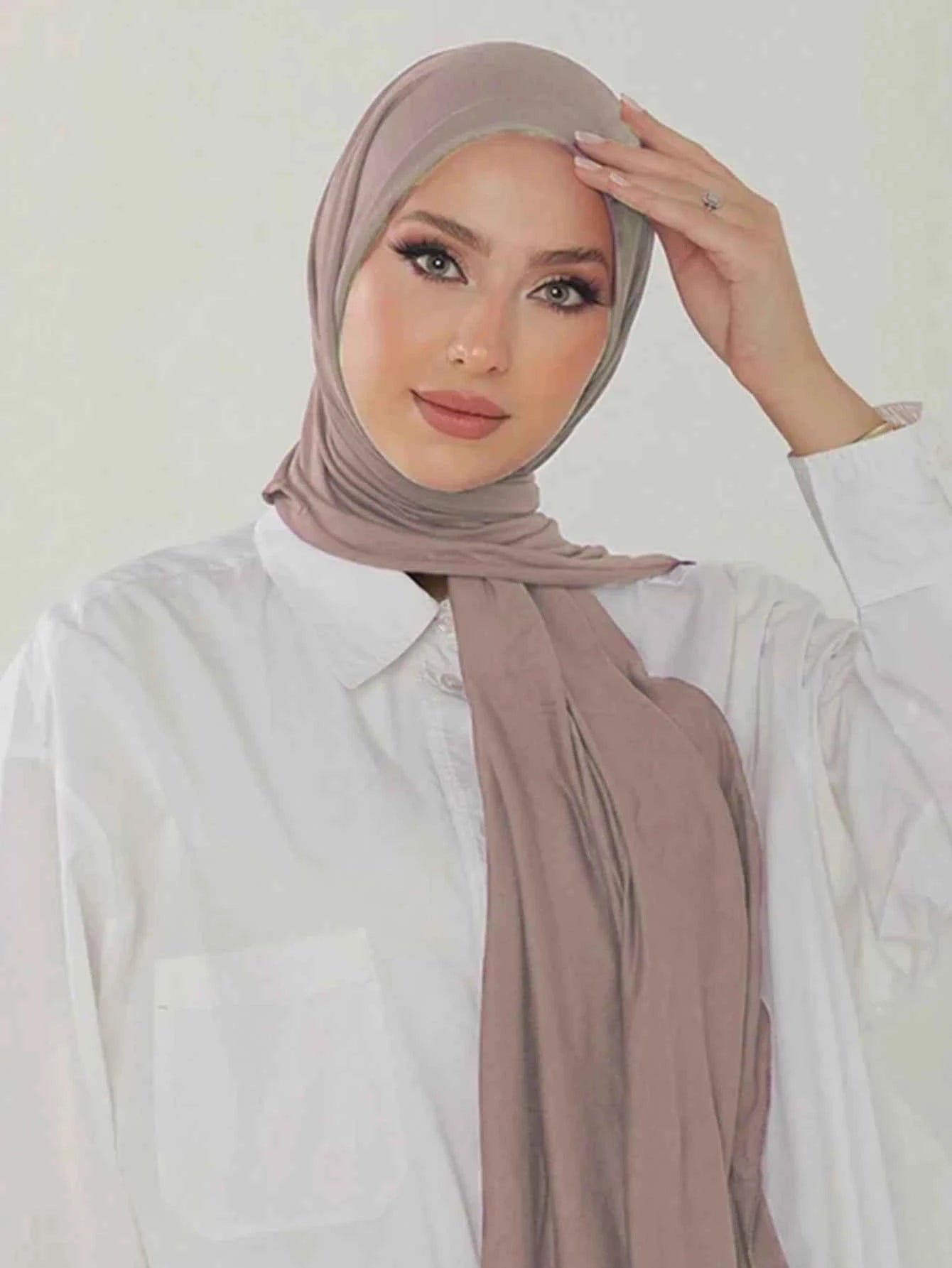 Premium Modal Cotton Jersey Hijab Scarf Muslim Long Shawl Women Plain Soft Turban Tie Head Wraps Africa Female Headband 170x60cm