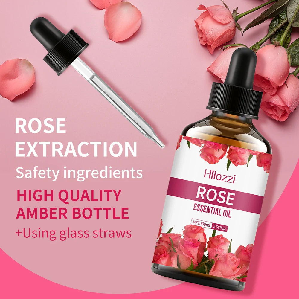 Rose essential oil face and body skin care essential oil moisturizing massage essential oil - NamafadStore