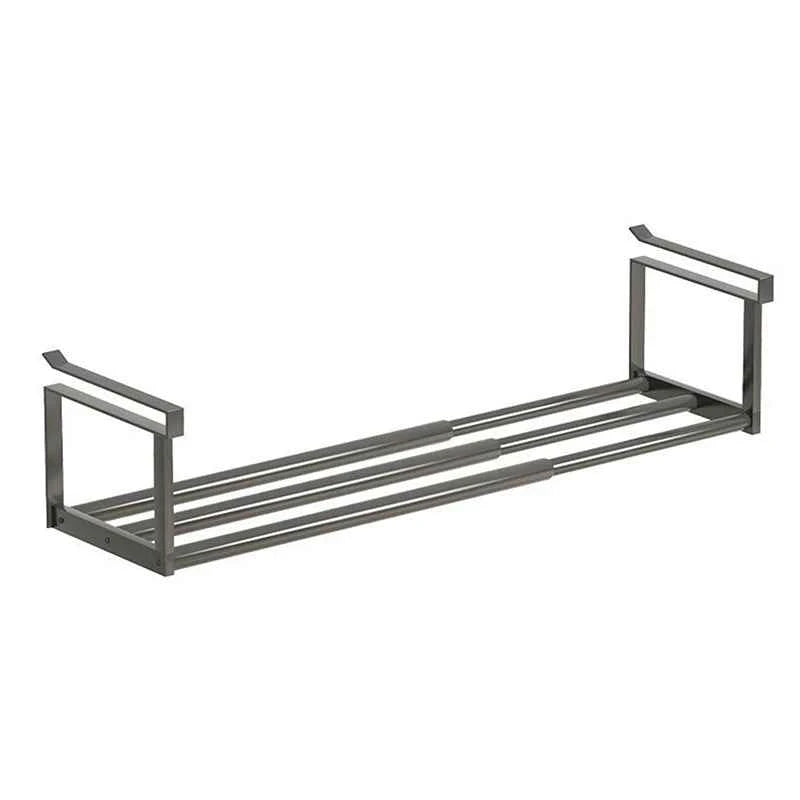 Adjustable Shoe Rack Space-Saving Layered Organizer For Home Shoe Cabinets Under-Shelf Shoe Holder With Hanging Basket xkdae