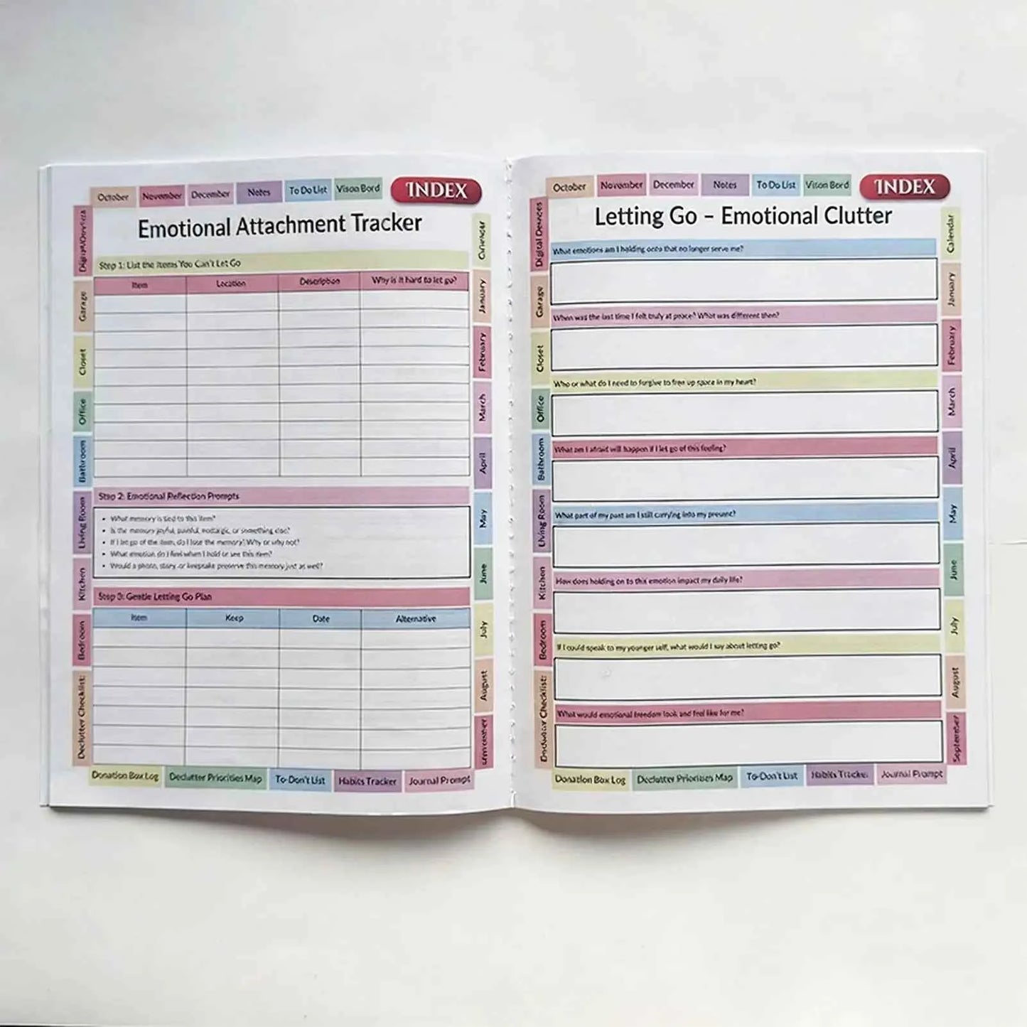 2026 Declutter Planner Workbook Coloring Schedule Organizer Goal Planner Monthy Planner For Daily Task Management Notebook