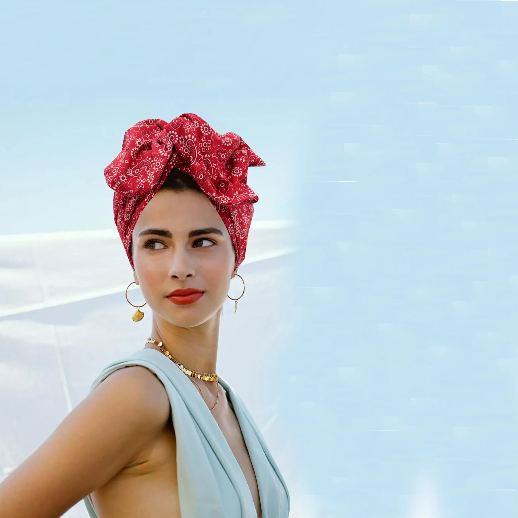 2023 French Vintage Twist Turban Hat Fashion Female Cotton Bandana Headband Women's Hair Cover Cap Floral Print Lady Head Wraps - NamafadStore