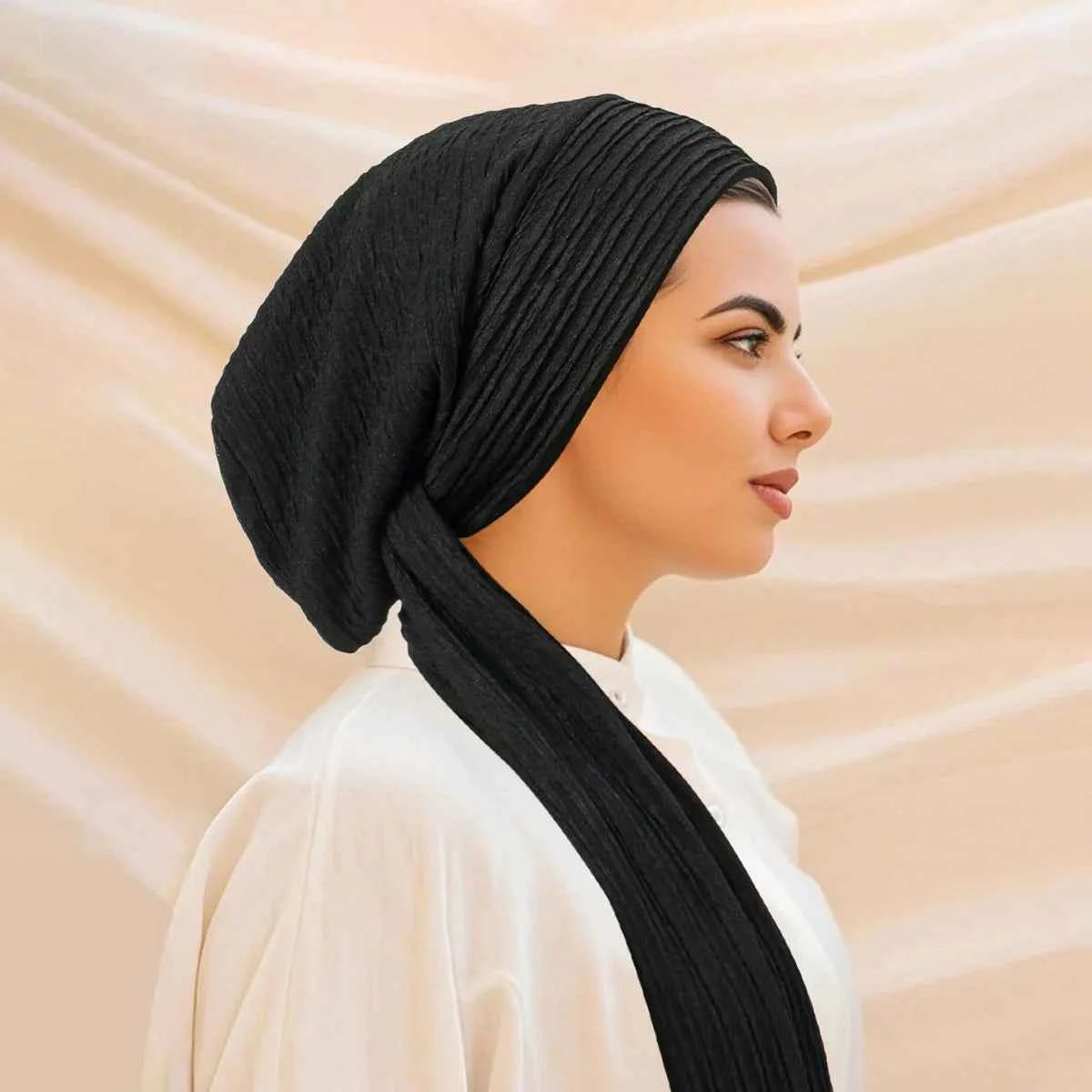 Luxury Spring knot Turban Hat for Women Beanie Chemo Cap Muslim Headscarf Wraps Elegant Women Hair Cover Cap Bandana Headwear