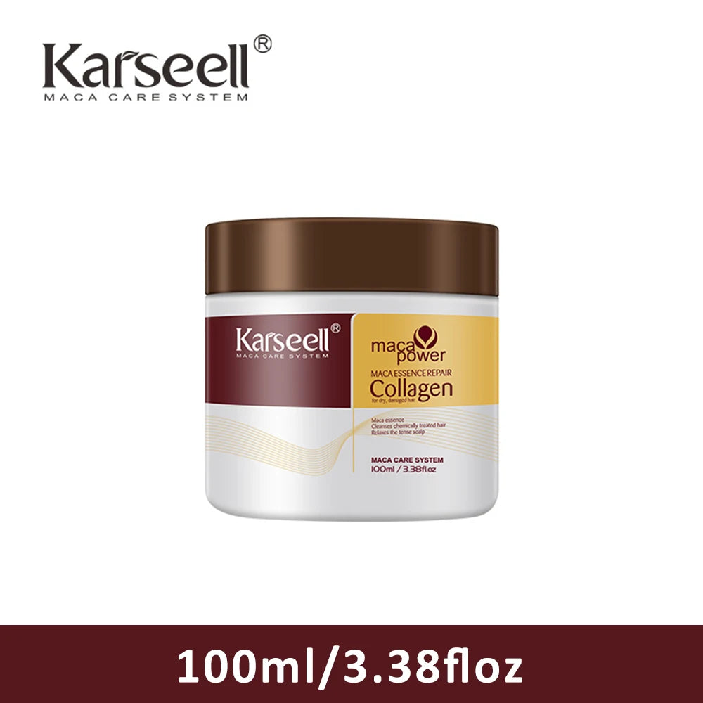 Karseell Collagen Hair Mask Deep Repair Conditioning Argan Oil Hair Treatment Essence for Dry Damaged Hair All Hair Type