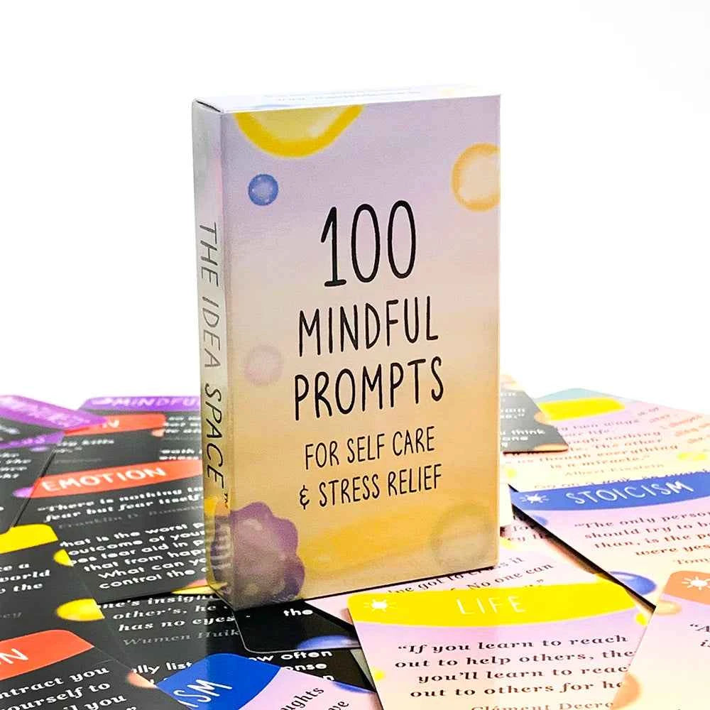 New Oracle Cards 100 Mindful Prompts For Self Care Stress Relief Cards A Pleasant Night Of Games The Best Gift-giving