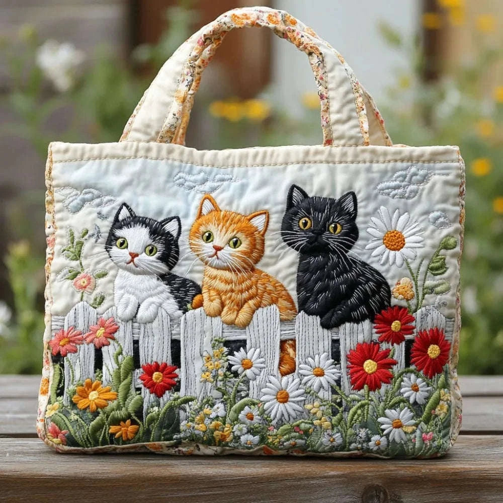 Vintage Women Printed Tote Bag Oxford Cloth Realistic Patterns Luxury Shoulder Bag Lightweight Large Capacity Travel Handbag Namahfad
