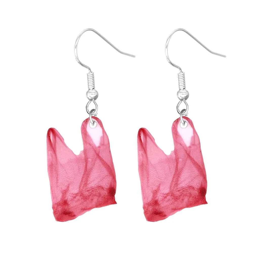 Acrylic funny earrings, fun scissors, hip-hop brushes, soft ruler bags, cute