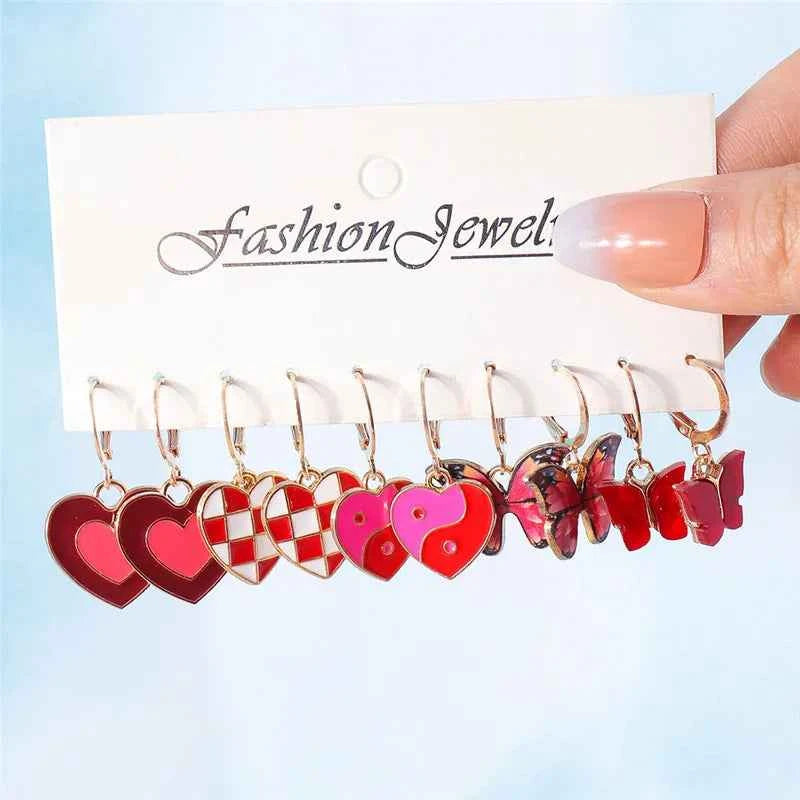 New In Mixed 10pcs Cute Sweet Donut Earring Set Lovely Resin Simulation Food Dangle Earrings for Woman Kids Jewelry Set Gifts