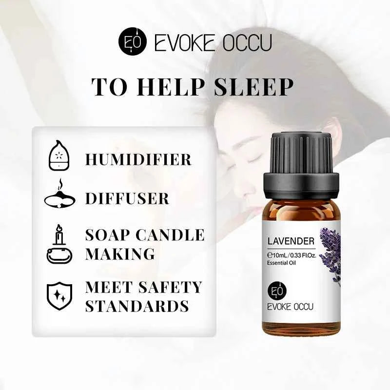 EVOKE OCCU100ML Essential Oils, Lavender Vanilla Eucalyptus Jasmine Rose Mint Oil for Diffuser, Humidifier, Scented Candle, Soap - NamafadStore
