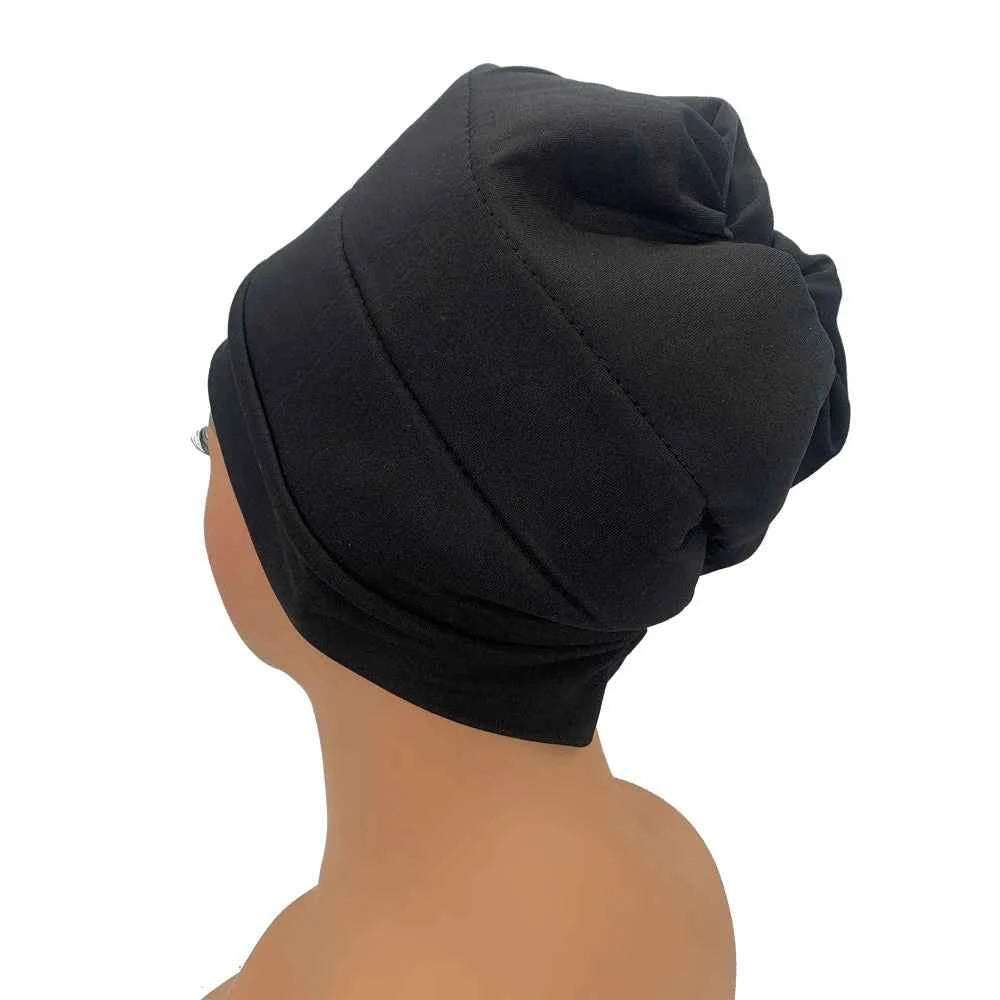 Turbans Volumiser Lightweight Under Scarf Bonnet Black Turban Lifter Underneath Turban Lift