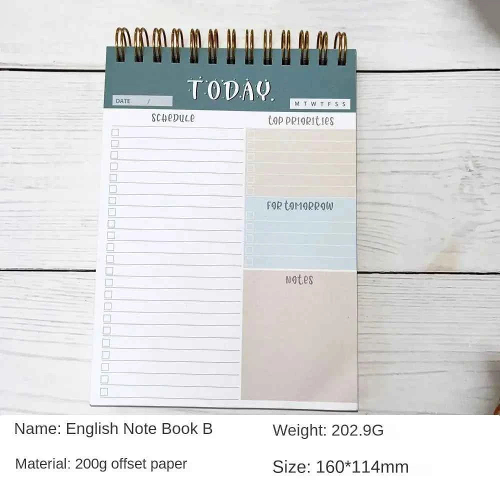Wide To Do Planner Weekly Planning Notepad Schedules Stationery Weekly Meal Planner Pad Undated A5 Notebook Planner