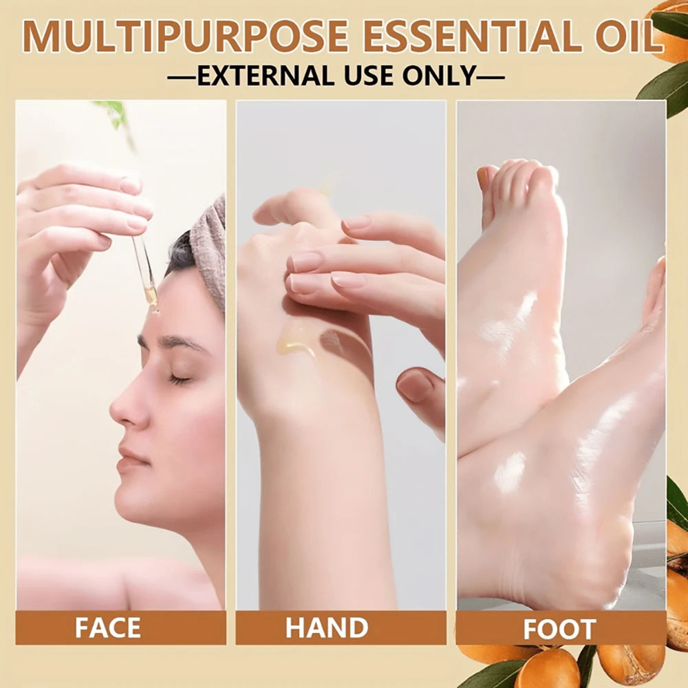 Morocco Argan Hair Oil Care Essence Nourishing Moisturizer Face Repair Improve Split Hair Younger Firming Lifting Skincare - NamafadStore