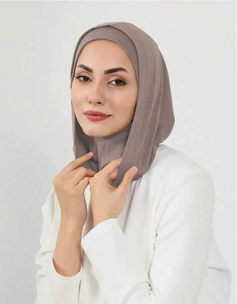Ramadan New Jersey Hijab Caps for Muslim Women UnderCap Instant Hijab Inner Cap Stretch Turban Hood And Matching Headband In One